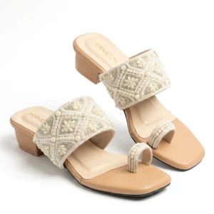 Amenia — Pearl Bridal Heel