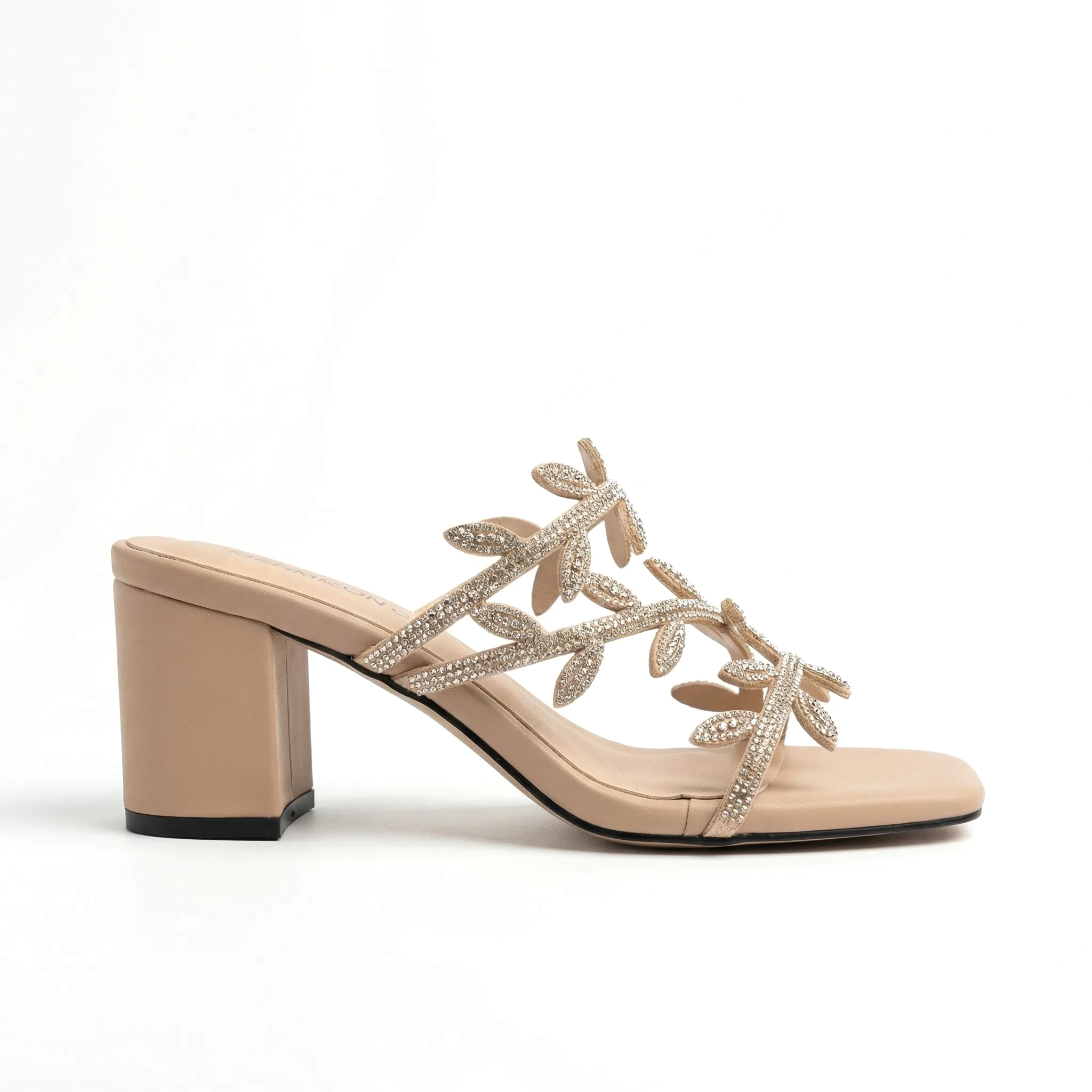 Anya — Rhinestone Block Heel — view 2