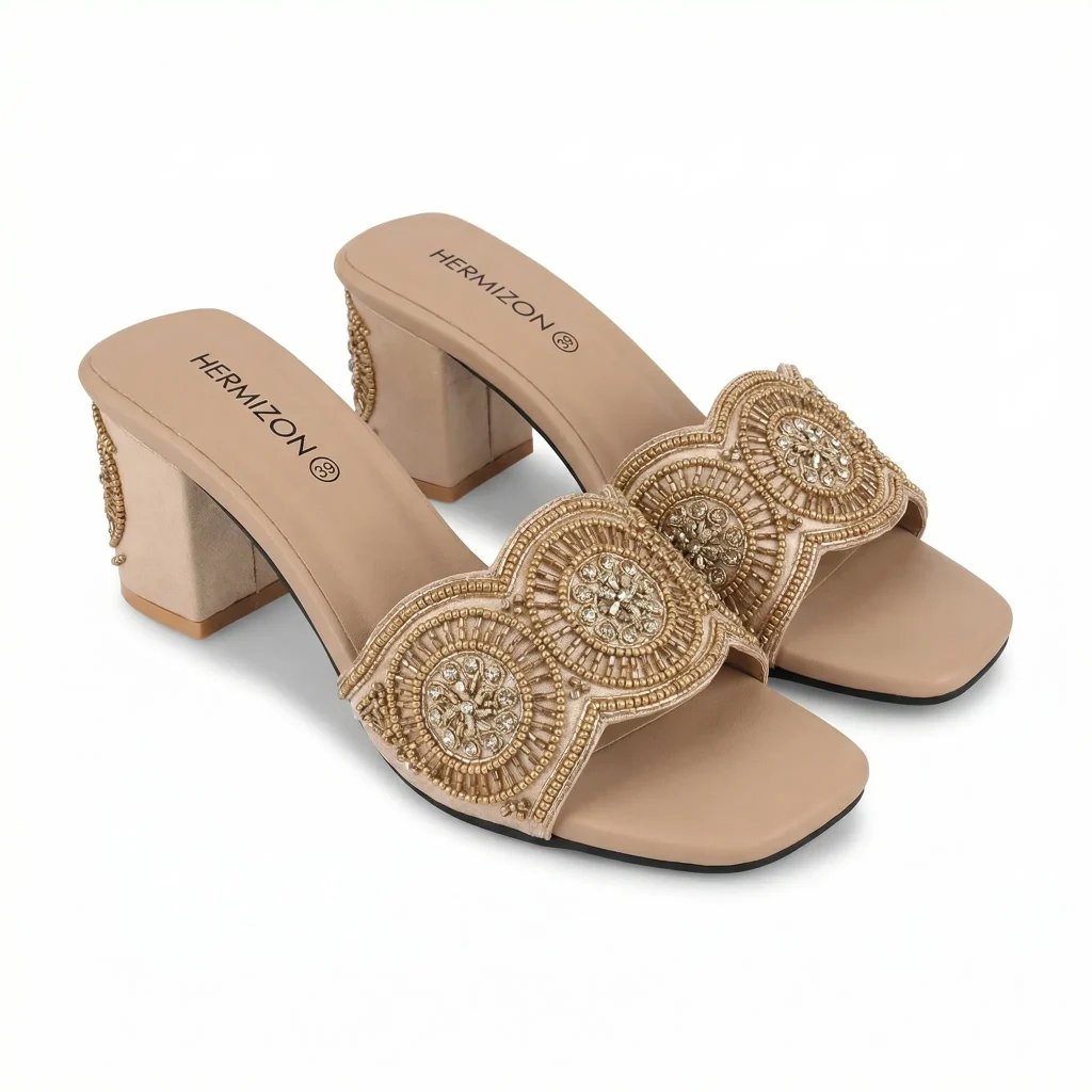 Ayra — Patterned Bridal Heel