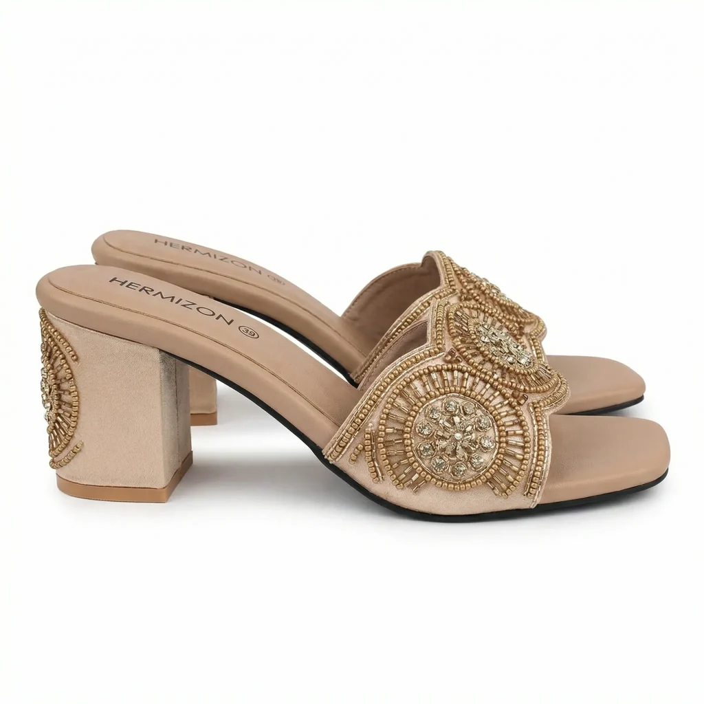 Ayra — Patterned Bridal Heel — view 3