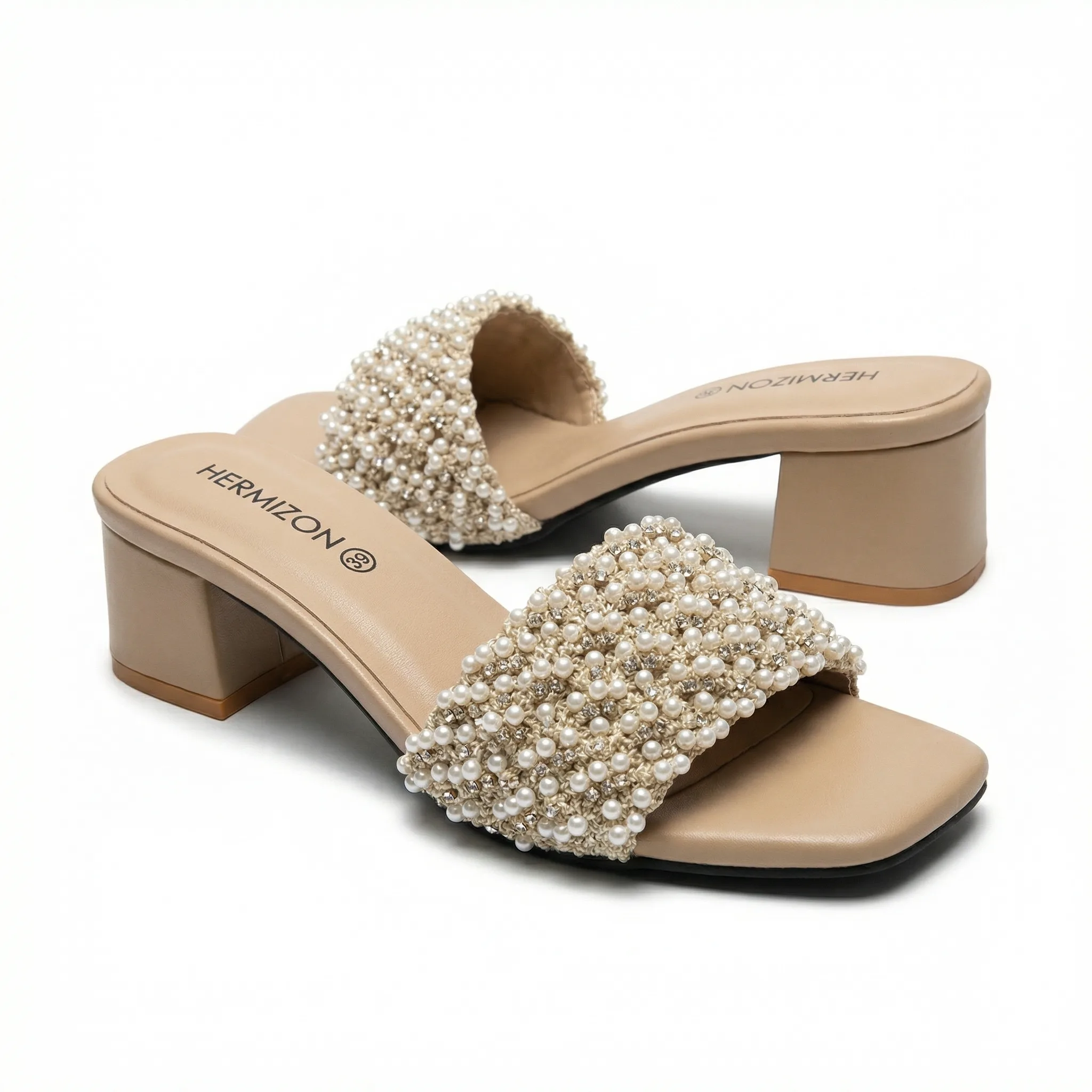 Cassandra — Classic Beige Heel — view 2