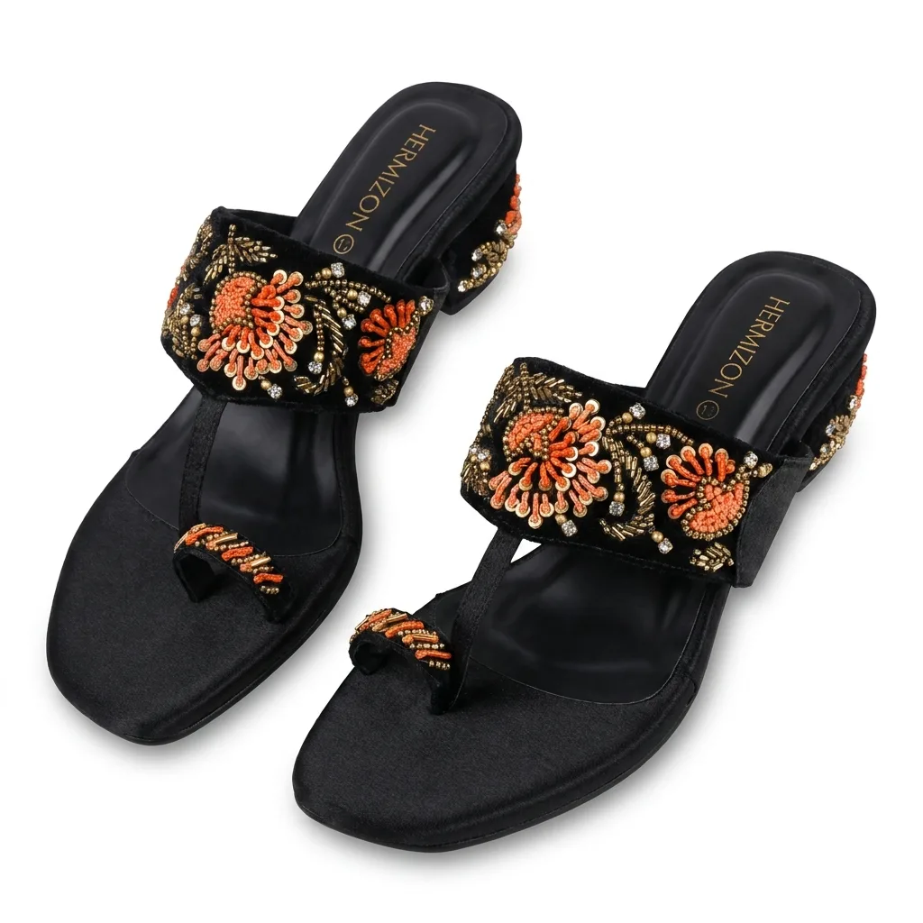 Helena — Floral Handwork Heel