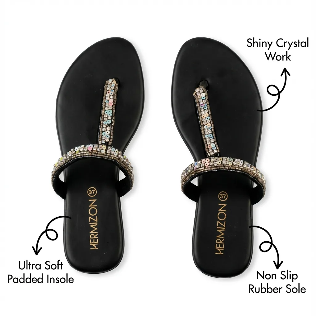 Inara — Embroidered Everyday Flat — view 3