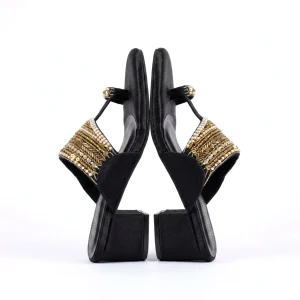 Irina — Golden Beadwork Heel — view 3