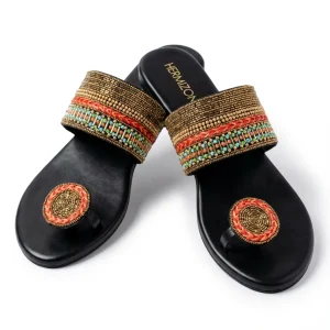 Lilaboti — French Knot Embroidered Flat
