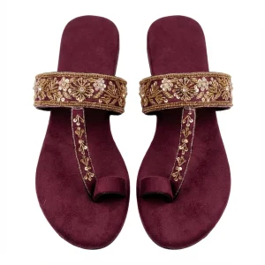 Mabel — Zardozi Velvet Flat — view 2