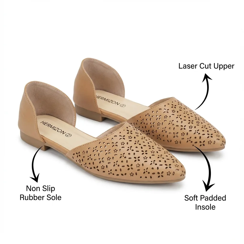 Marta — Laser-Cut Flat Pump — view 3