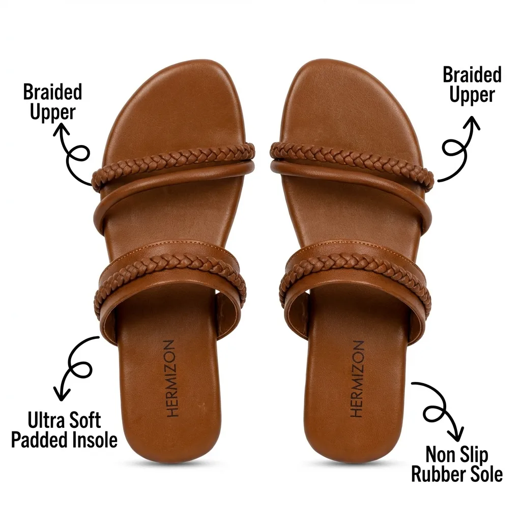 Mavis — Braided Casual Flat — view 3