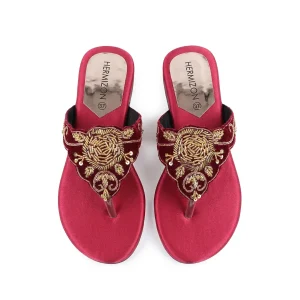 Ruzeen — Zardozi Embroidered Flat