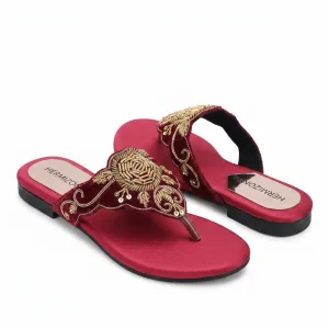 Ruzeen — Zardozi Embroidered Flat — view 2