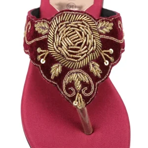 Ruzeen — Zardozi Embroidered Flat — view 3