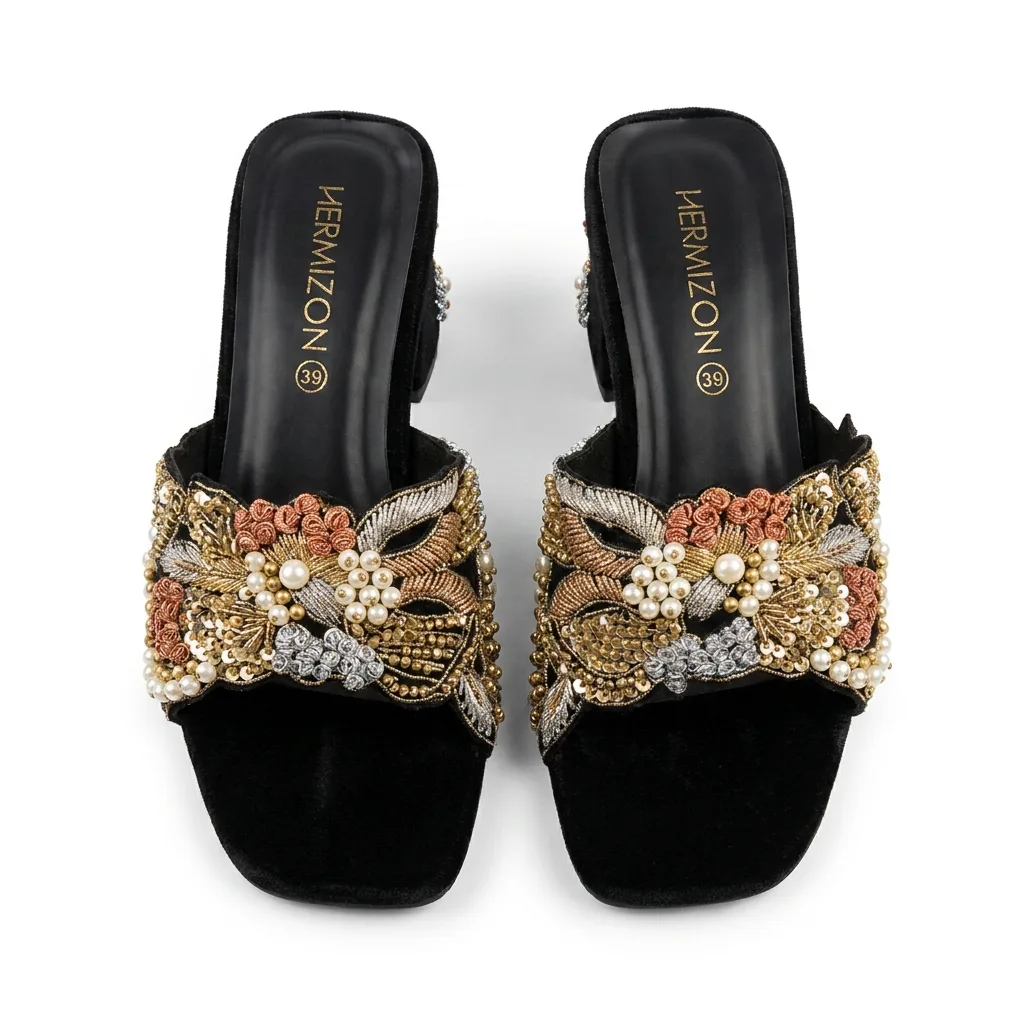 Shehzadi — Embroidered Bridal Heel — view 3