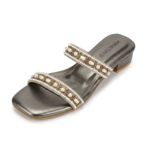 Thea — Pearl Bead Heel — view 2