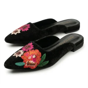 Velora — Floral Embroidered Mule — view 2
