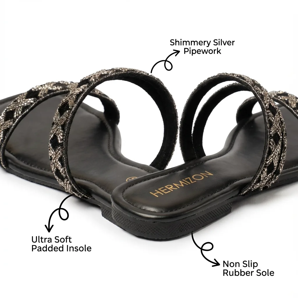 Vivian — Silver Bead Flat — view 3