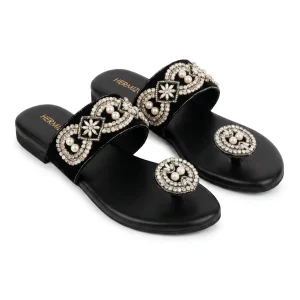 Zareen — Crystal Embroidered Flat