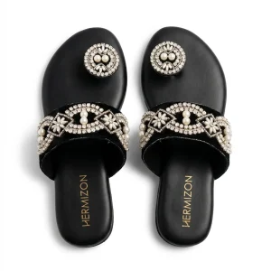 Zareen — Crystal Embroidered Flat — view 2