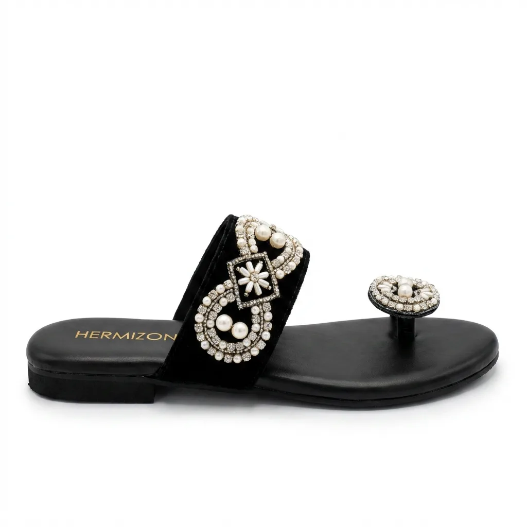 Zareen — Crystal Embroidered Flat — view 3