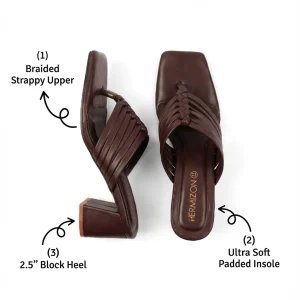 Zenith — Braided Block Heel — view 3