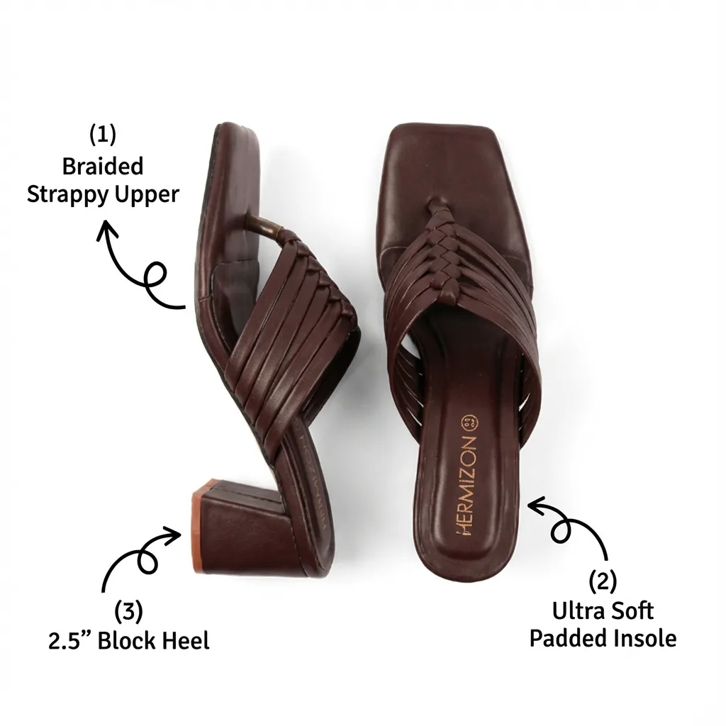 Zenith — Braided Block Heel — view 3