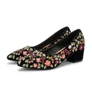 Zephyr — Hand Embroidered Bridal Pump